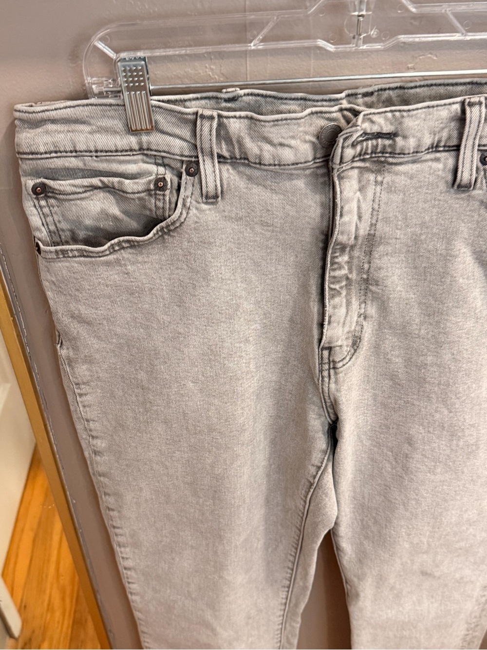 Levi’s Premium 511 Slim Fit Jeans Men’s 38x30 Light Gray Denim #1079